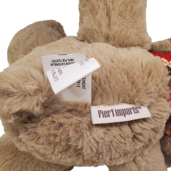 Pier 1 Imports Patches the Moose Plush Stuffed Collectible Christmas Moose Toys - Picture 5 of 9